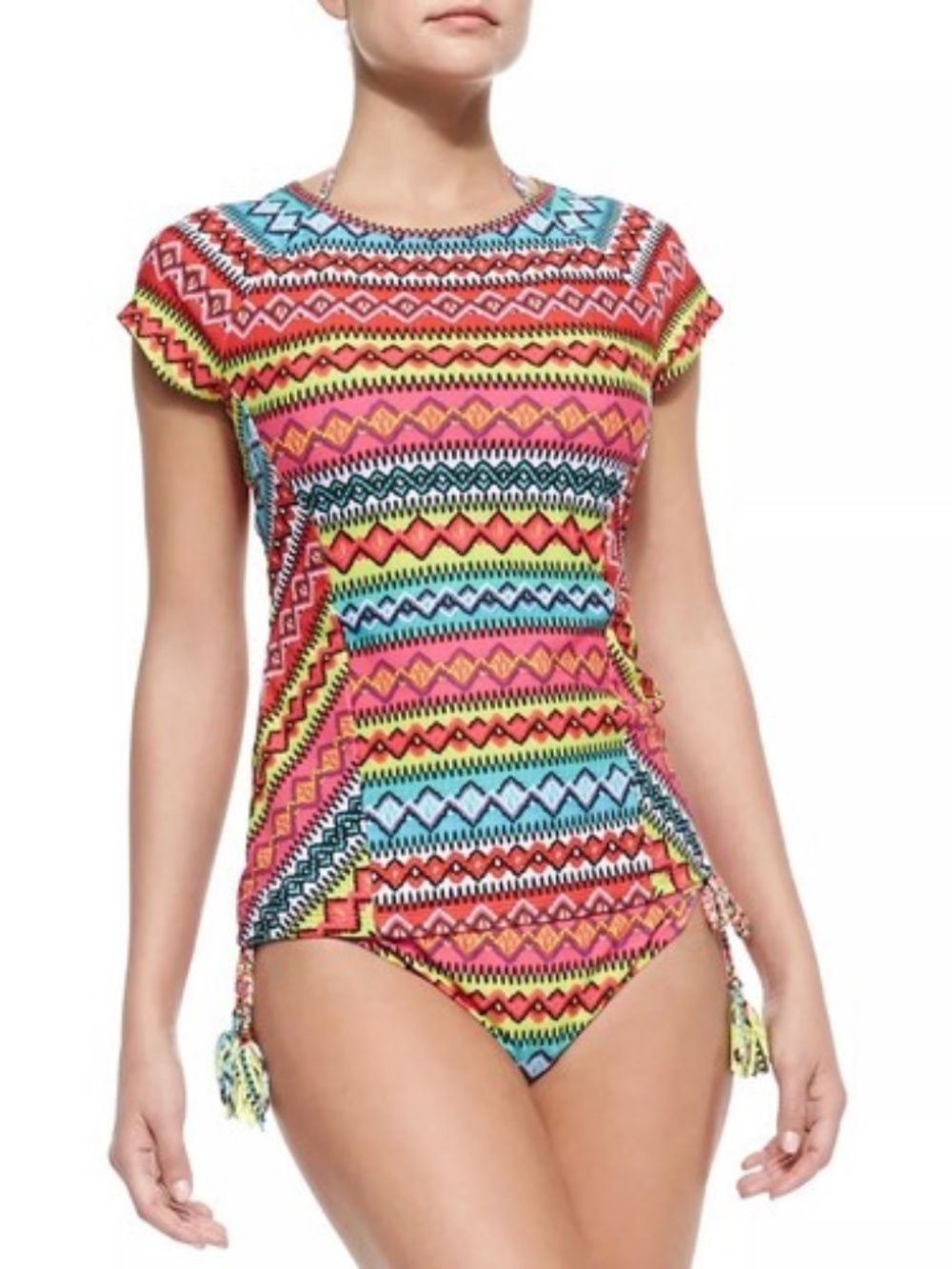 NWT NANETTE LEPORE BAYAMO RASHGUARD L